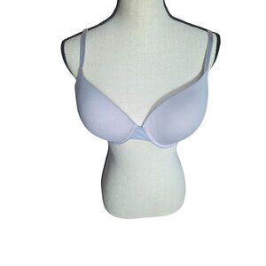 Victorias Secret Gray T-Shirt Underwire Padded Bra*Adj Straps*36D*Sissy*EUC